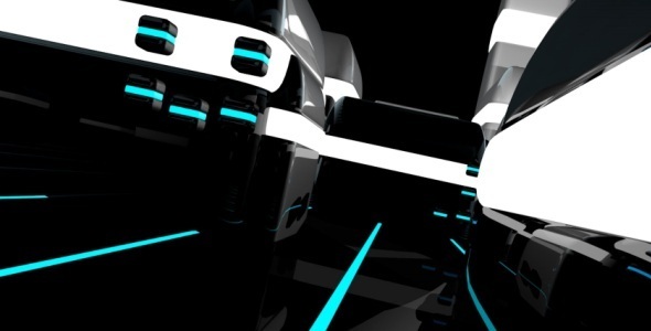 Tron City Looped Background Tron City Looped Background