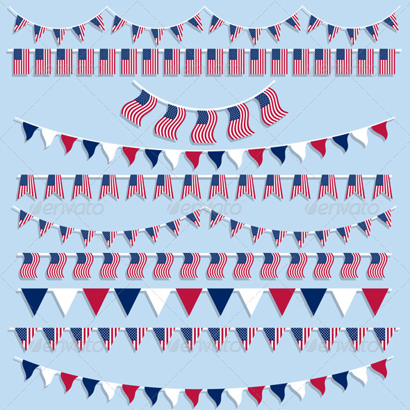 American flag bunting