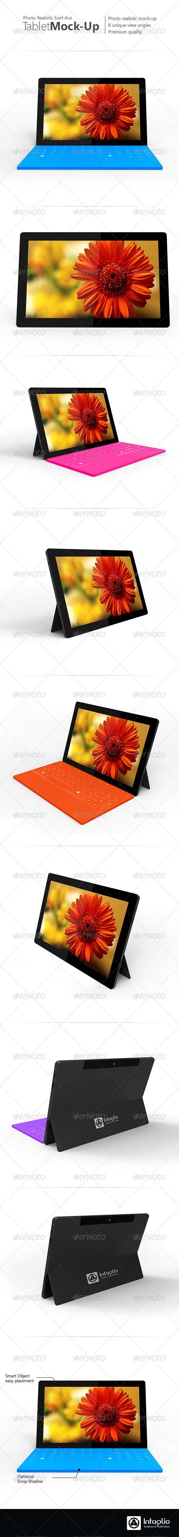 Surf-Ace Tablet Mock-Up Surf-Ace Tablet Mock-Up