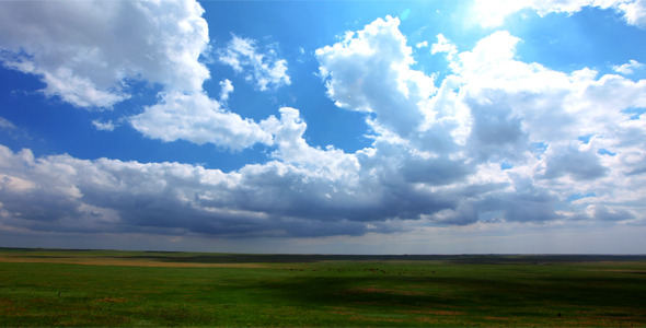 Green Field And Cloudy Sky Green Field And Cloudy Sky