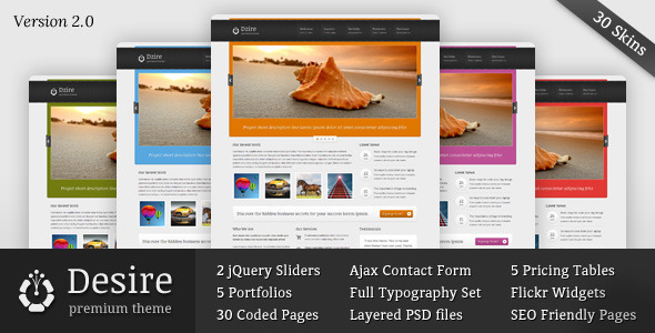 Desire Business & Portfolio HTML CSS Theme Desire Business & Portfolio HTML CSS Theme