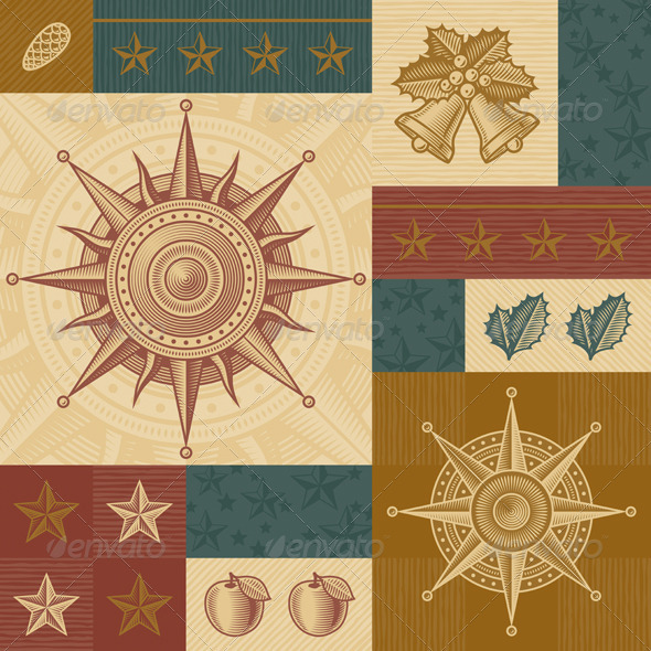Retro Christmas Pattern Retro Christmas Pattern