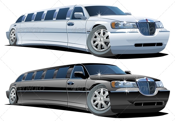 Cartoon Limousines Set