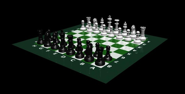 Chess Board And Pieces Loop Chess Board And Pieces Loop