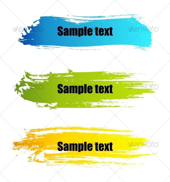 Color paint grunge banners - Abstract Conceptual