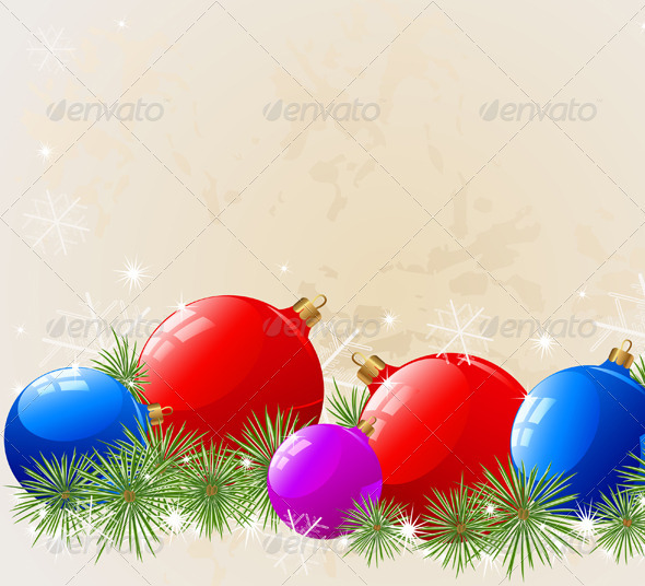 Background with Christmas Decorations Background with Christmas Decorations