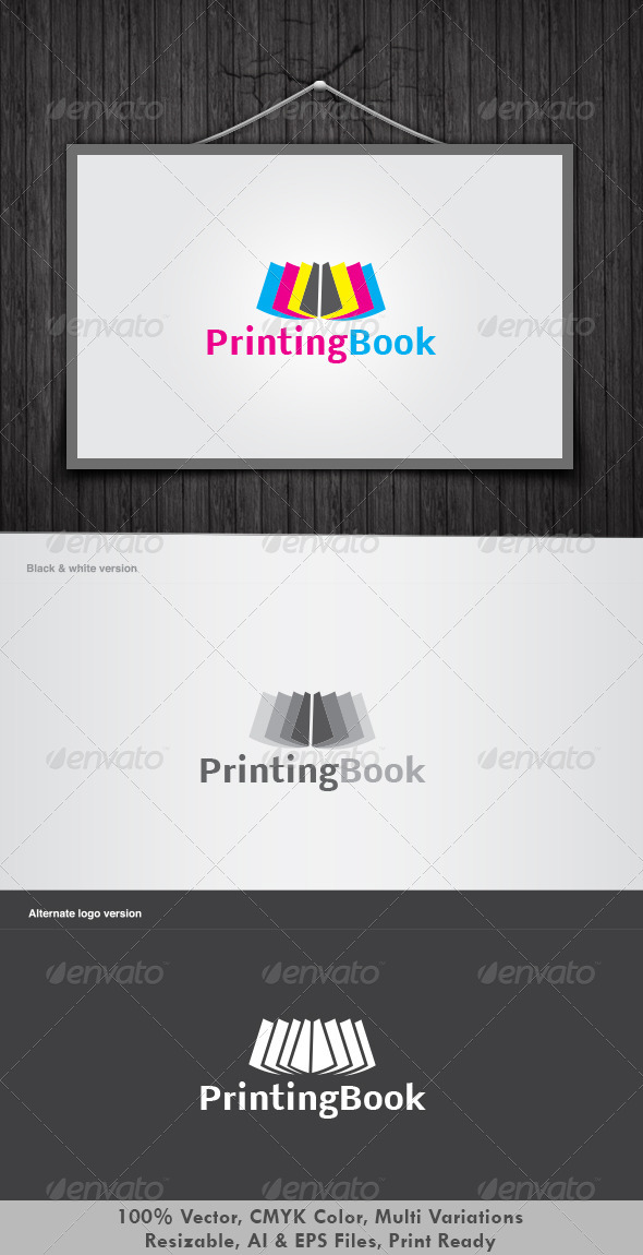 Printing Book Logo