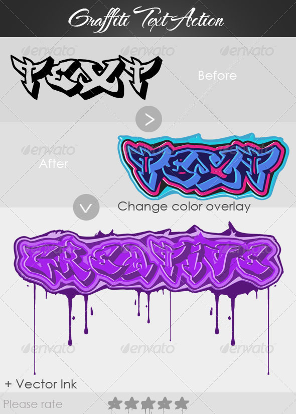 Graffiti Action - Text Effects Actions