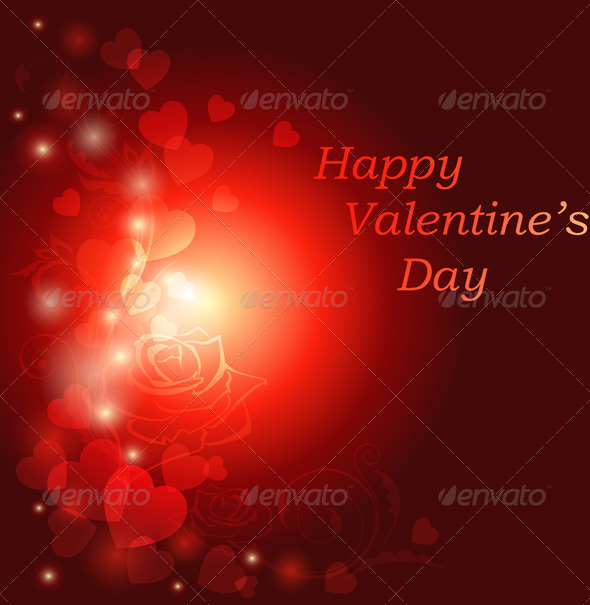 Red Valentine s Day Greeting Card Red Valentine s Day Greeting Card