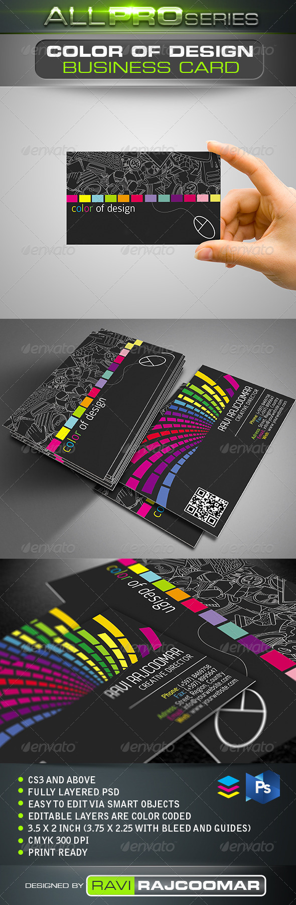 Color of Design Business Card Color of Design Business Card