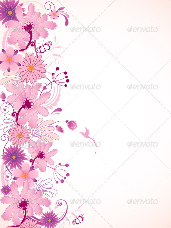 Pink Floral Background Pink Floral Background
