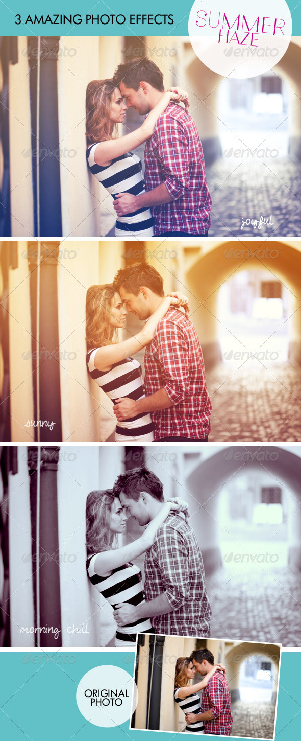 Summer Haze - 3 Amazing Photo Effects - Photo Effects Actions