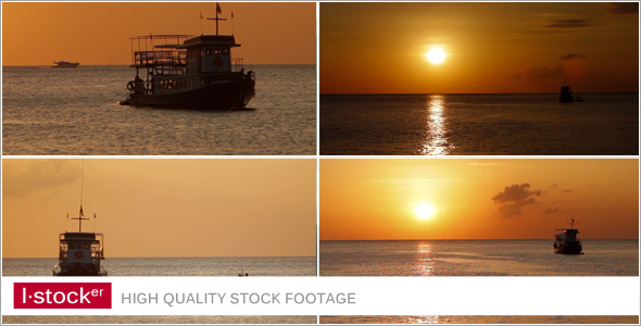 Boat At Sunset Pack 2 5-Pack Boat At Sunset Pack 2 5-Pack