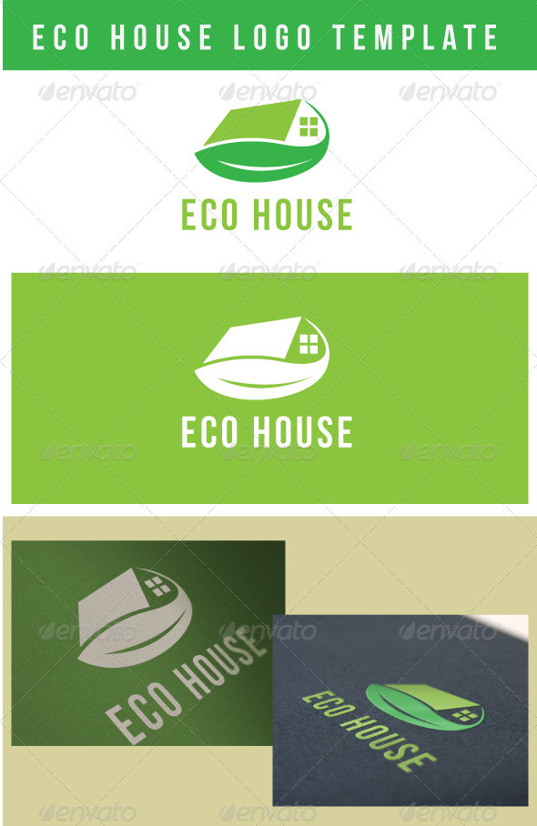 iEco House Logoi Template GraphicRiver