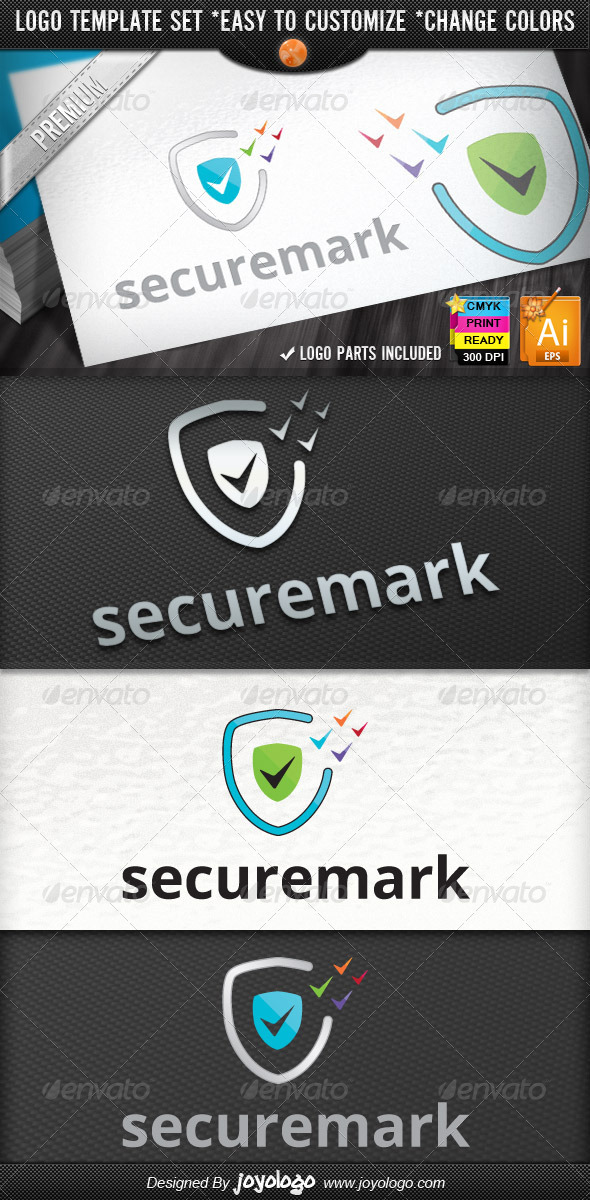 Pixel Marks Internet Security Check Logo Design Pixel Marks Internet Security Check Logo Design