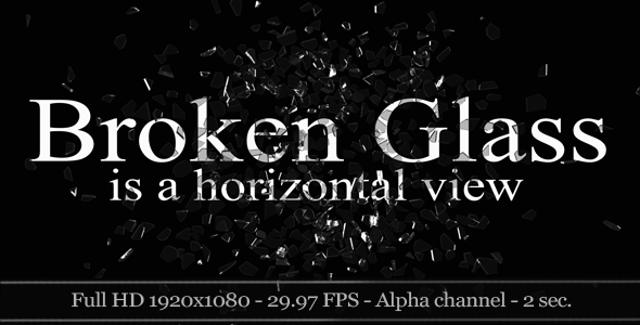 3D Broken Glass Horizontal View 2-Pack 3D Broken Glass Horizontal View 2-Pack