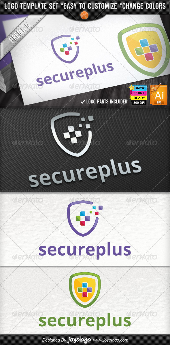 Pixel Plus Online Protect IT Security Logo Design Pixel Plus Online Protect IT Security Logo Design