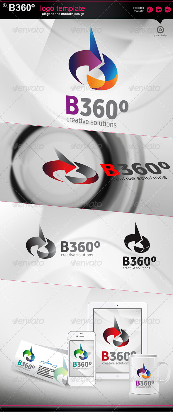 B 360 logo template B 360 logo template