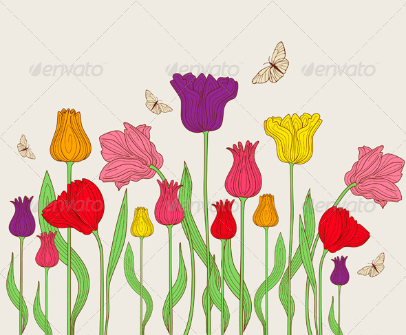  Background  Ppt Bunga  Tulip   Dolunai com