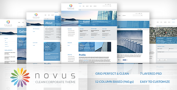 NOVUS PSD Template