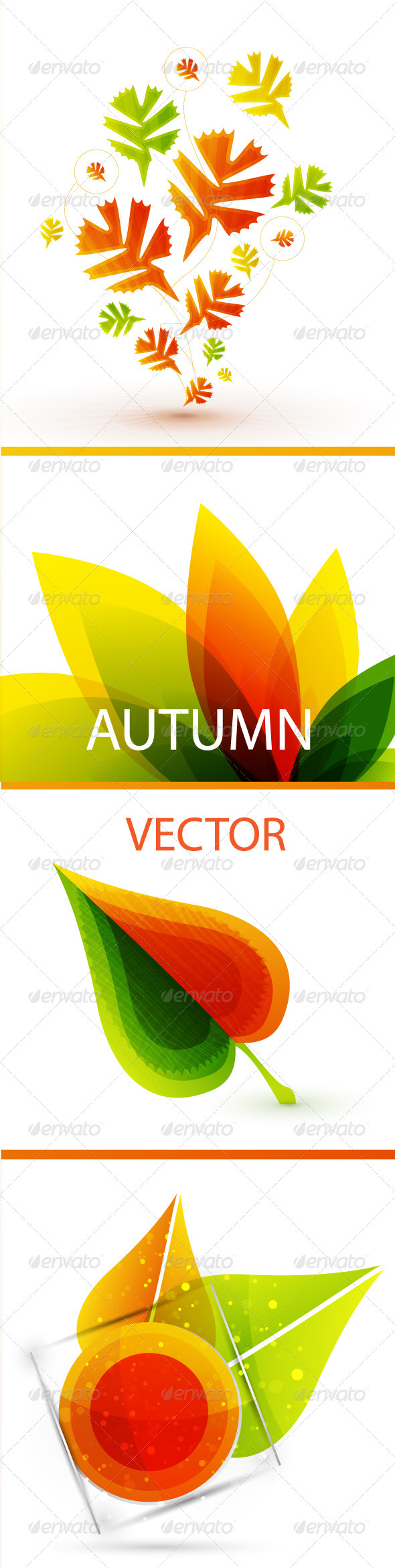 Autumn Leaves Nature Vector Pack Autumn Leaves Nature Vector Pack