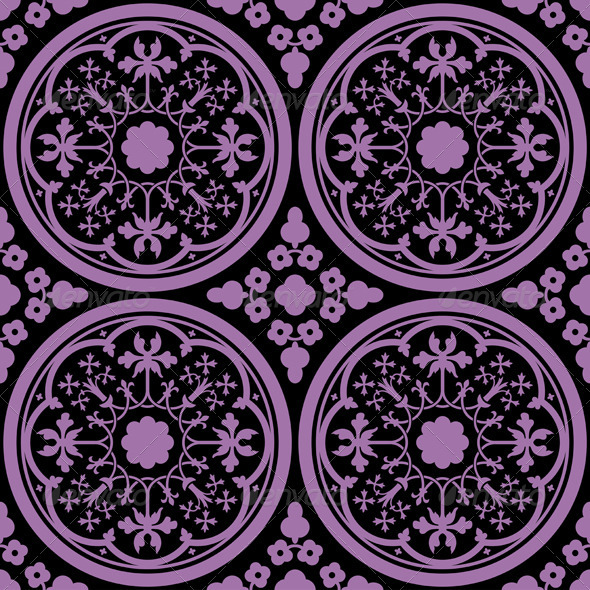Seamless Floral Tile Pattern - Artistic Textures / Fills / Patterns