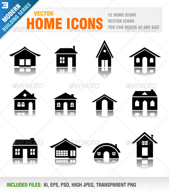12 Home icons 12 Home icons