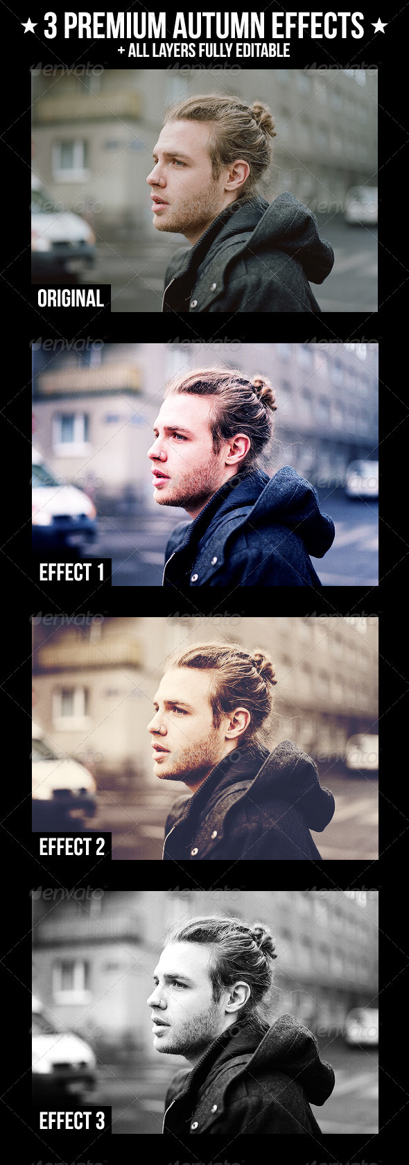 3 Premium Autumn Effects - Photo Effects Actions
