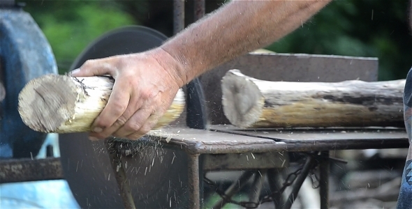 Cutting Wood With Saw Blade 2 Cutting Wood With Saw Blade 2