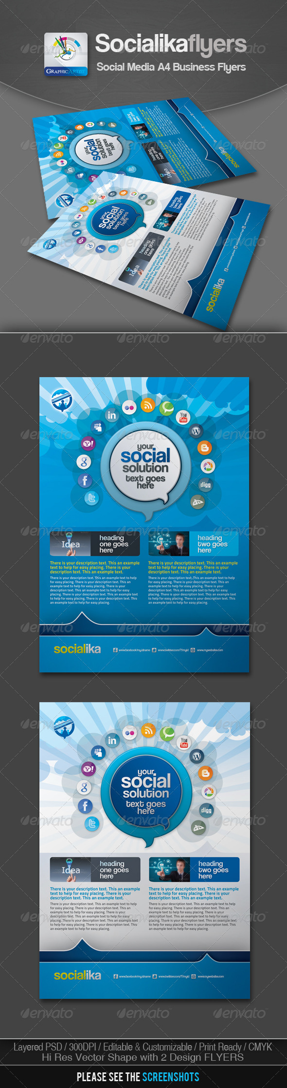 Socialika Social Media Business Flyers Socialika Social Media Business Flyers