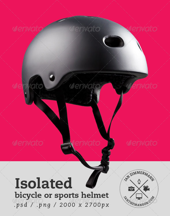 Isolated Bicycle or Sports Helmet Isolated Bicycle or Sports Helmet