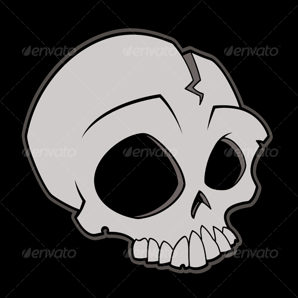 Cartoon Skull - Characters Vectors