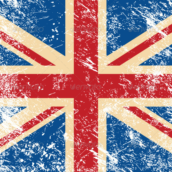 UK retro flag UK retro flag