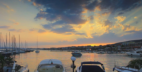 Sunset Over The Marina Sunset Over The Marina