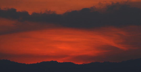 Red Sky And Black Cloud Red Sky And Black Cloud