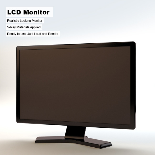 LCD Monitor - 3DOcean Item for Sale
