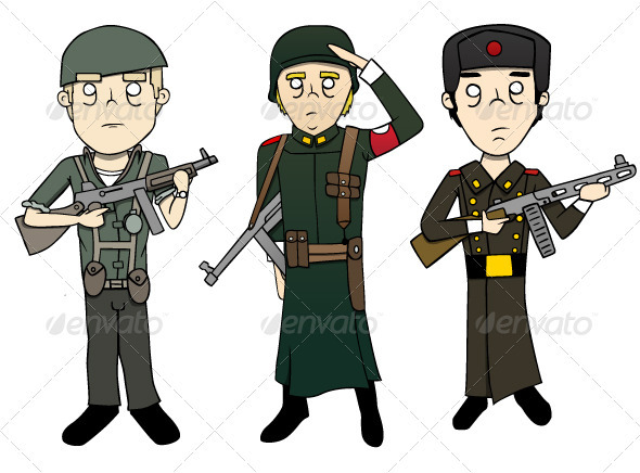 World War 2 Soldiers Illustrations World War 2 Soldiers Illustrations
