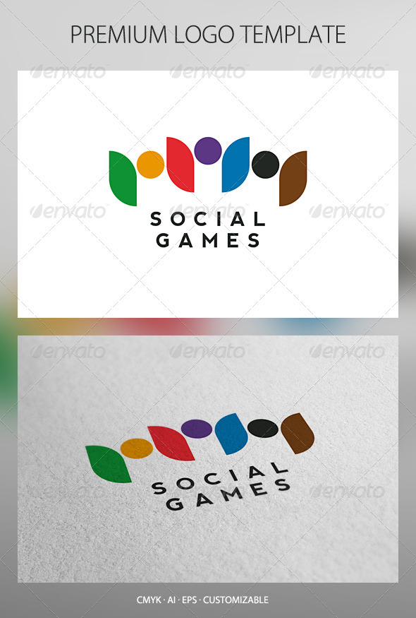 Social Games Logo Template Social Games Logo Template