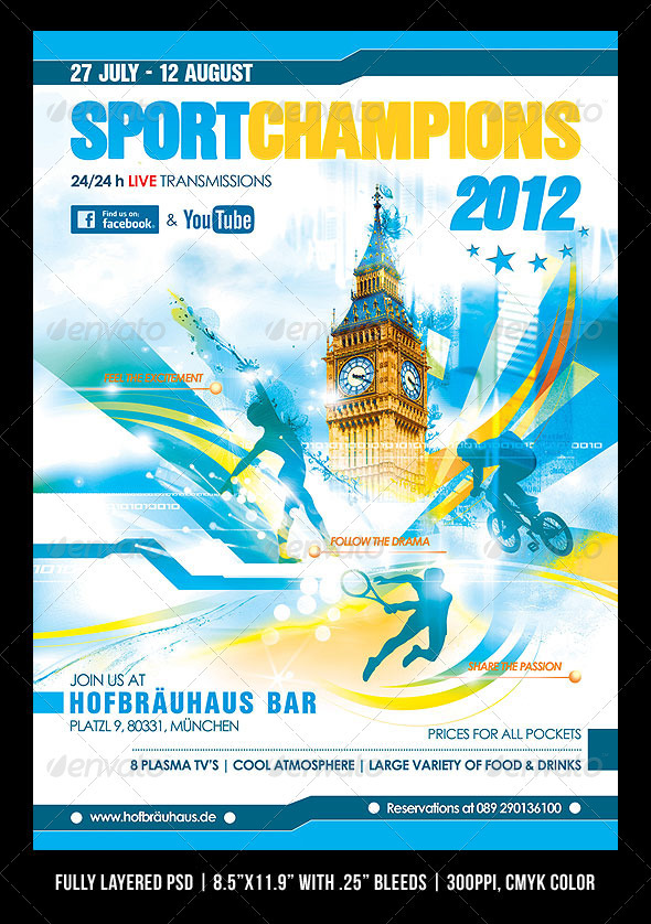 Summer Games Poster/Flyer - Sports Events