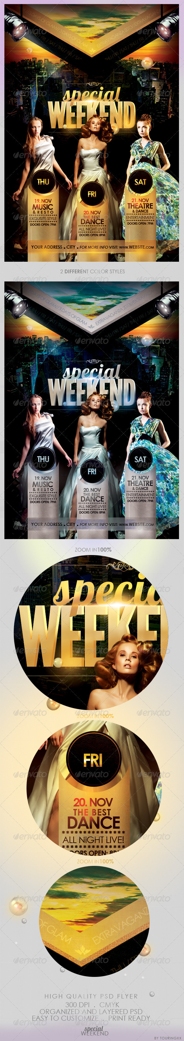 Special Weekend Flyer Template - Flyers Print Templates