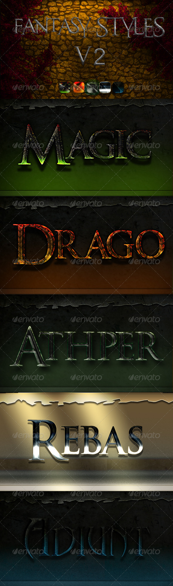 Fantasy Styles v2 - Text Effects Styles
