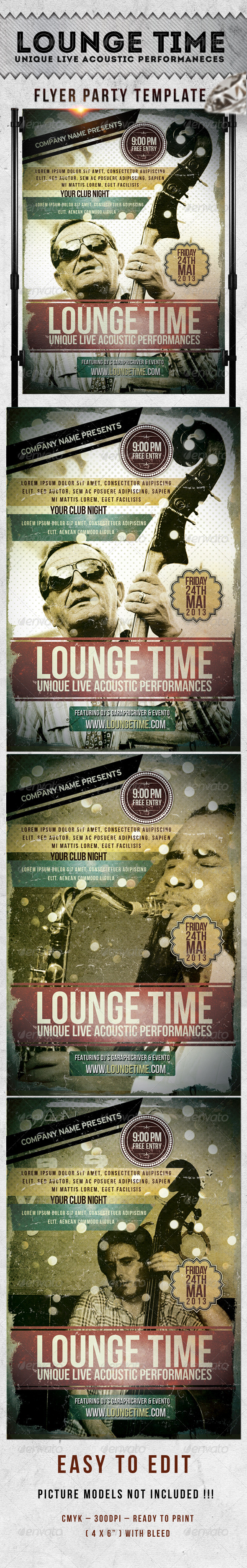 Lounge Time Flyer Template Lounge Time Flyer Template
