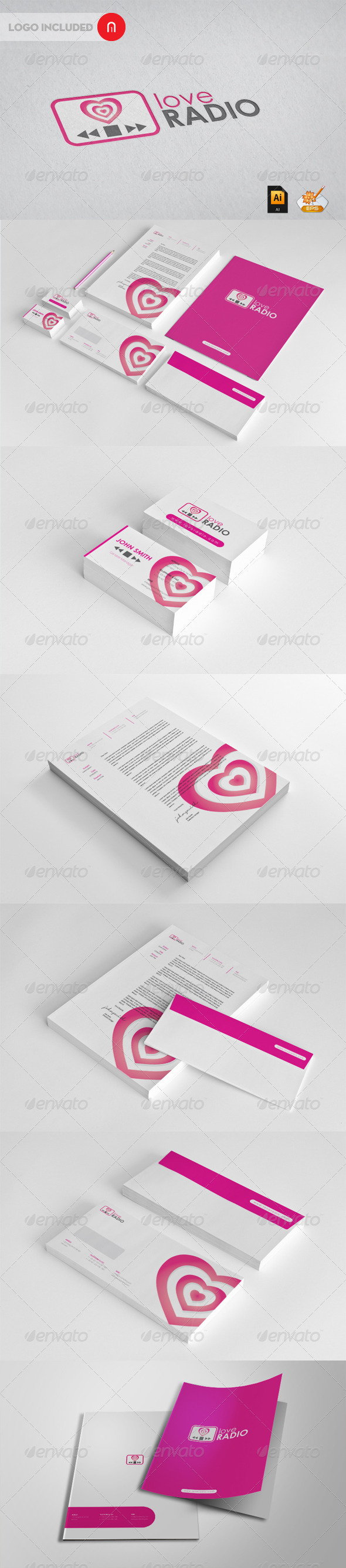 Stationary & Identity Radio Love Stationary & Identity Radio Love