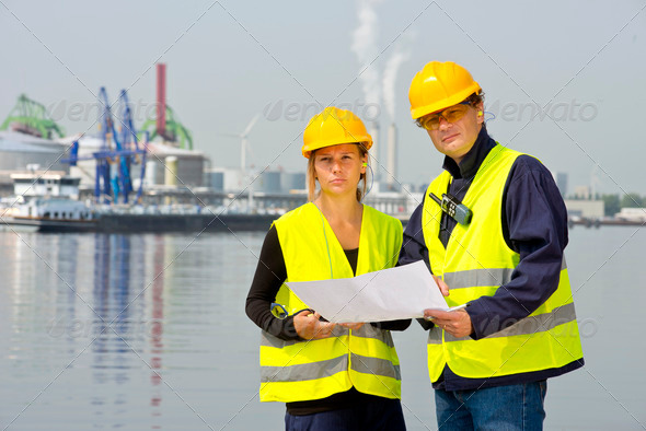 Harbor workers
