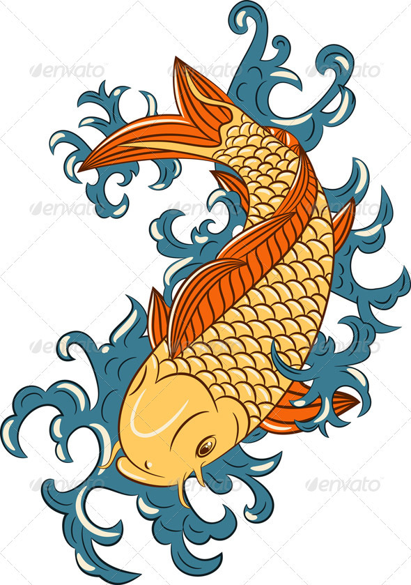 Vector Koi Carp Fish Vector Koi Carp Fish