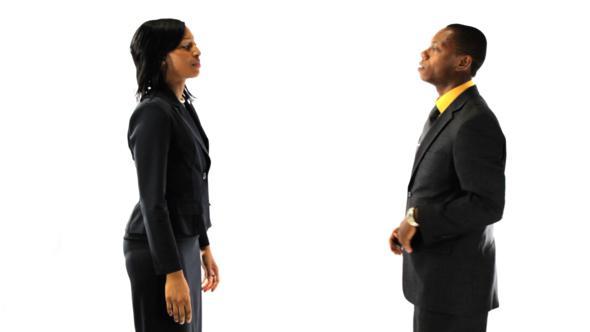 Black Business Colleagues Arguing Black Business Colleagues Arguing