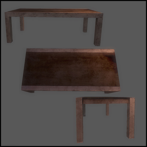 Classic Dining Table - 3DOcean Item for Sale