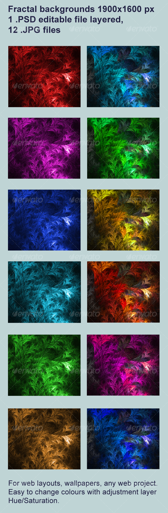 Fractal web background Fractal web background
