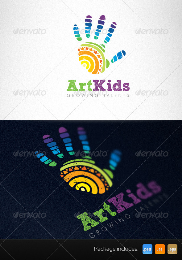 Art Kids Studio Creative Logo Template