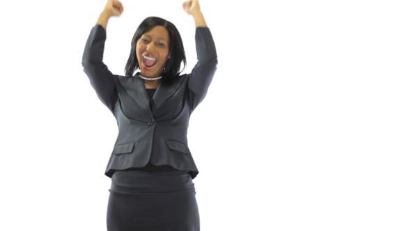 Black Businesswoman Counting Money Black Businesswoman Counting Money